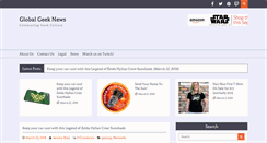 Desktop Screenshot of globalgeeknews.com